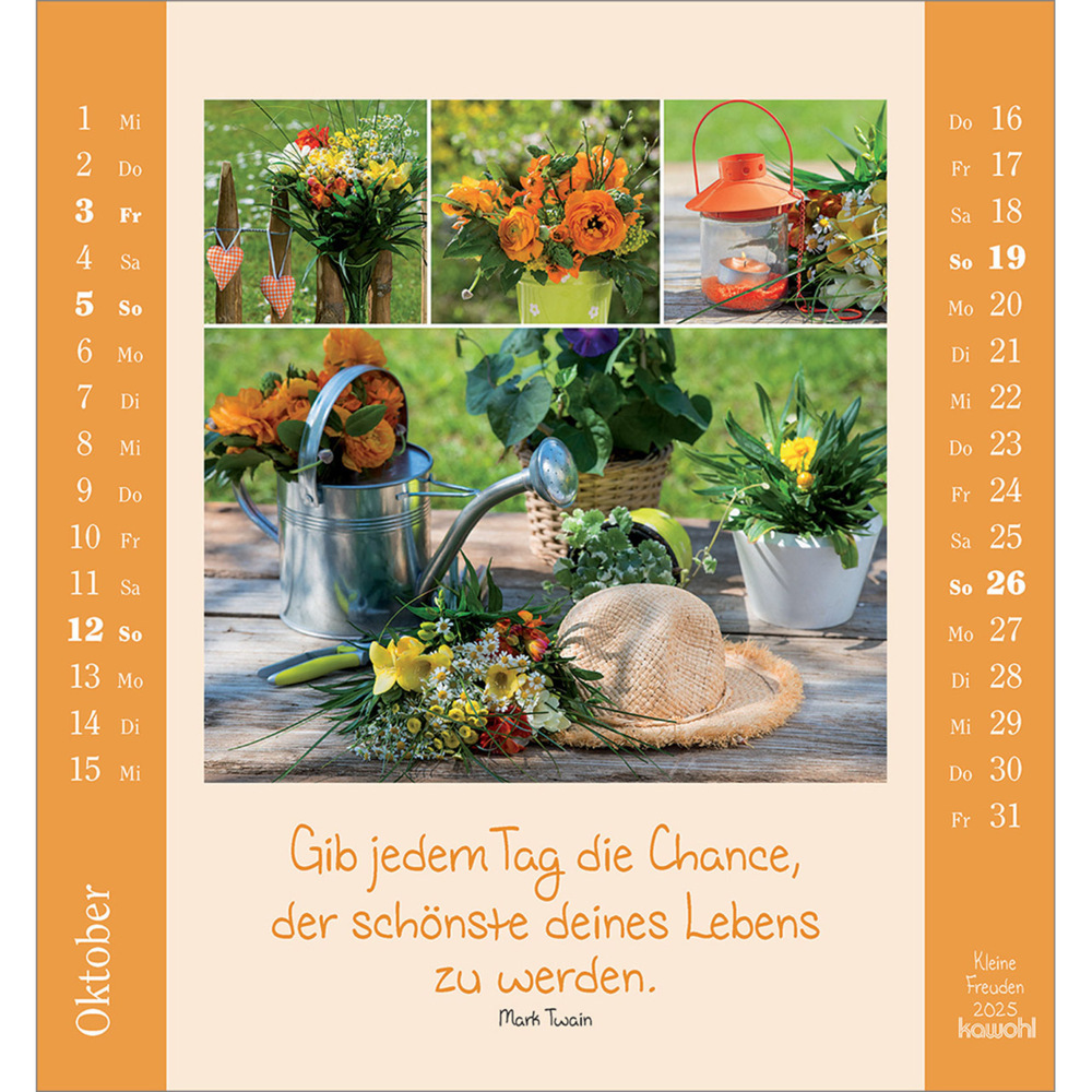 Bild: 9783754881453 | Kleine Freuden 2025 | Aufstell-Kalender mit Bildcollagen | Kalender