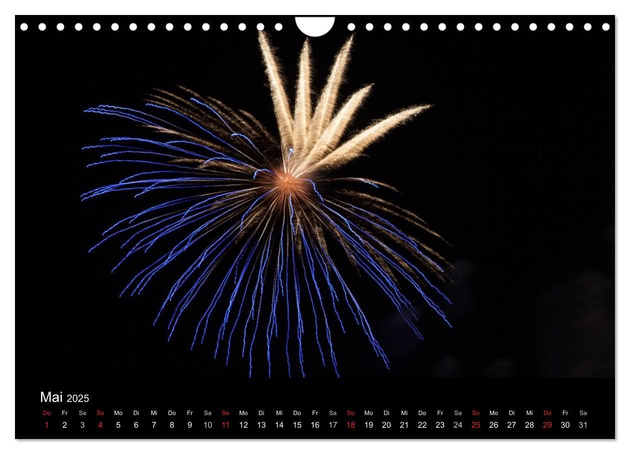 Bild: 9783435790180 | Feuerwerk (Wandkalender 2025 DIN A4 quer), CALVENDO Monatskalender