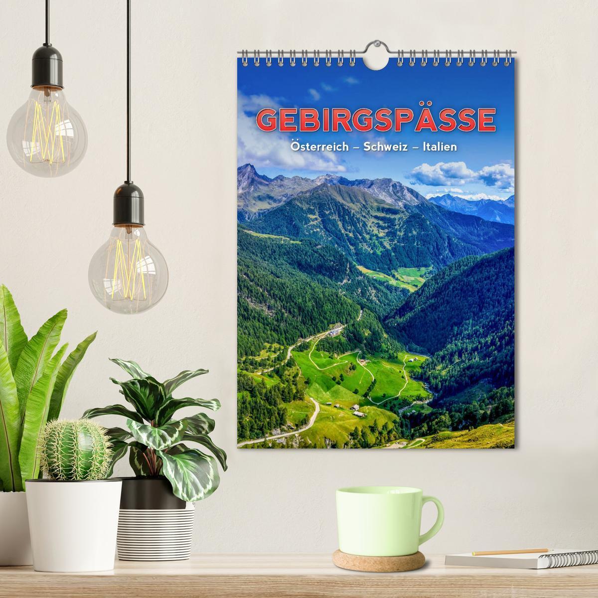 Bild: 9783435948949 | GEBIRGSPÄSSE Österreich - Schweiz - Italien (Wandkalender 2025 DIN...