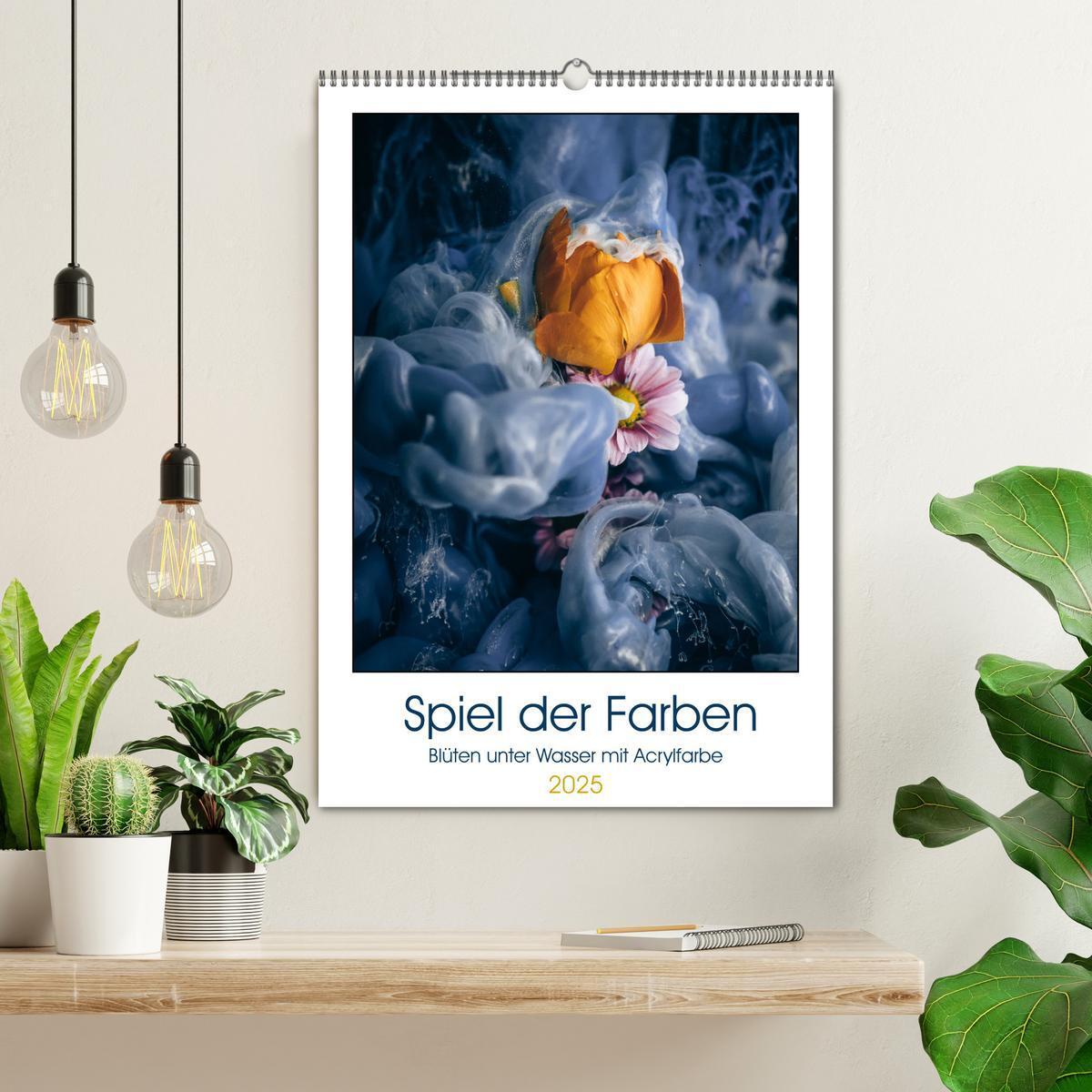 Bild: 9783435928972 | Spiel der Farben - Blüten unter Wasser mit Acrylfarben...