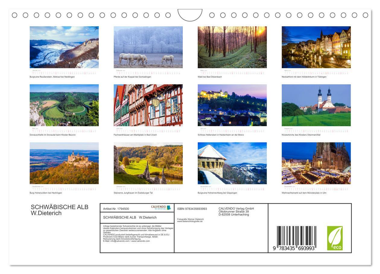 Bild: 9783435693993 | SCHWÄBISCHE ALB W.Dieterich (Wandkalender 2025 DIN A4 quer),...