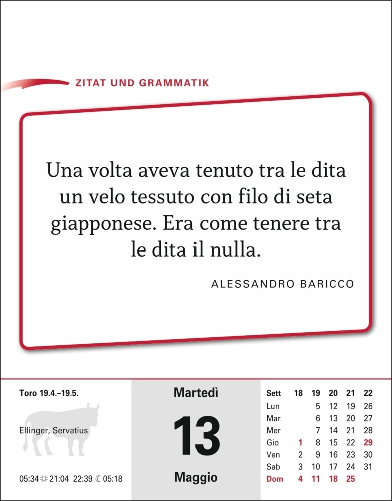 Bild: 9783840033629 | Italienisch Sprachkalender 2025 - Italienisch lernen leicht gemacht...