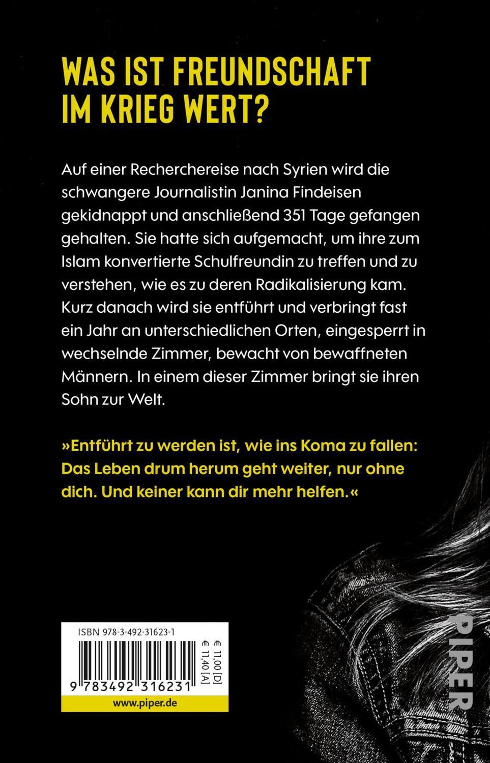 Rückseite: 9783492316231 | Mein Zimmer im Haus des Krieges | 351 Tage gefangen in Syrien | Buch