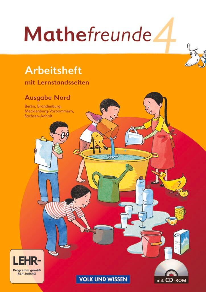 Cover: 9783060826858 | Mathefreunde 4. Schuljahr. Arbeitsheft mit CD-ROM und...