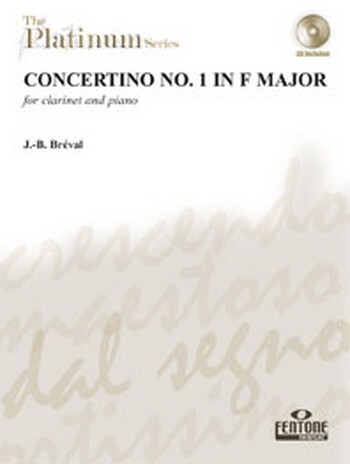 Cover: 9790230008938 | Concertino No. 1 in F Major | for clarinet and piano | Breval | 2005