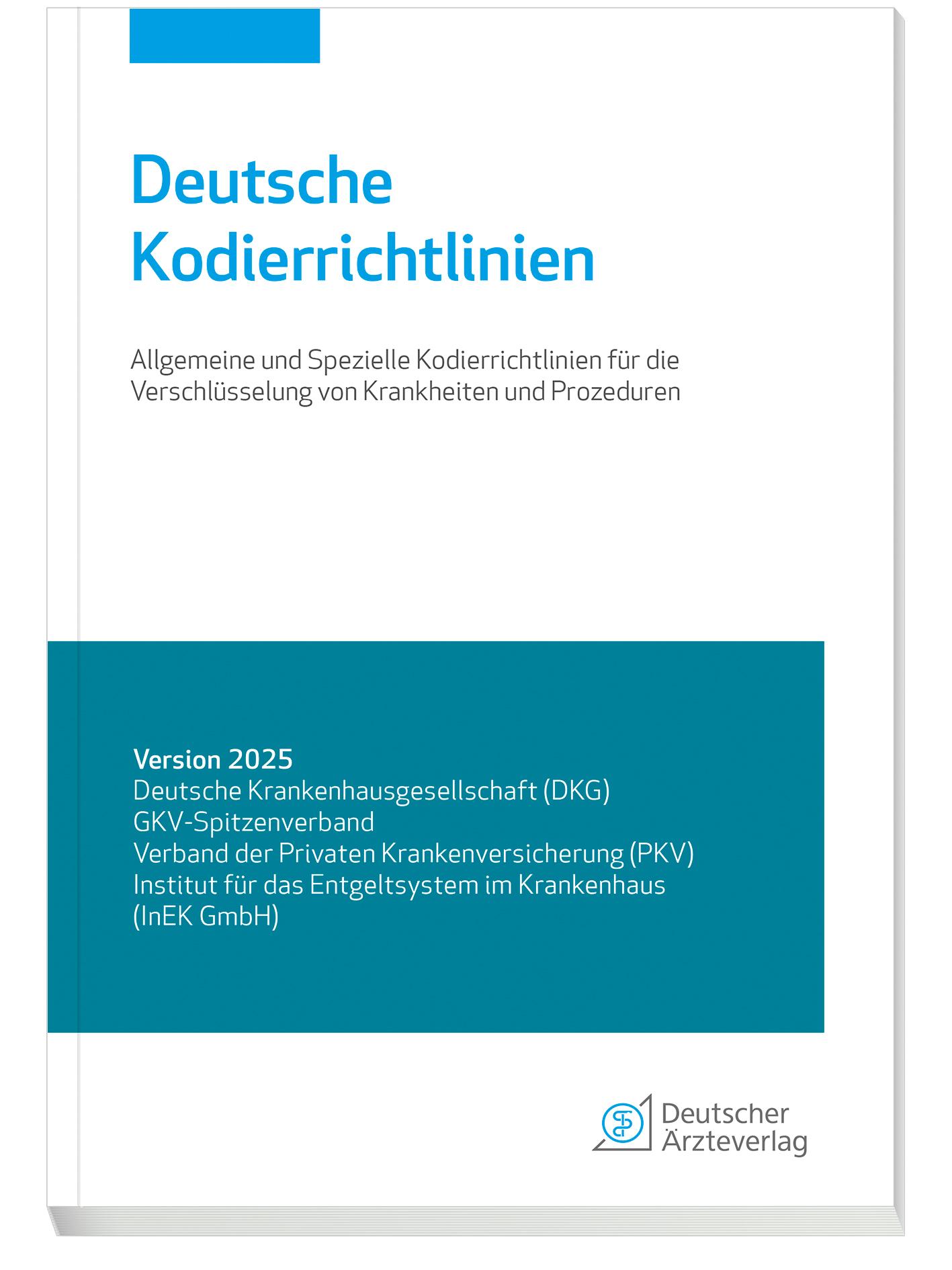 Cover: 9783769138443 | Deutsche Kodierrichtlinien Version 2025 | Krankenversicherung (u. a.)