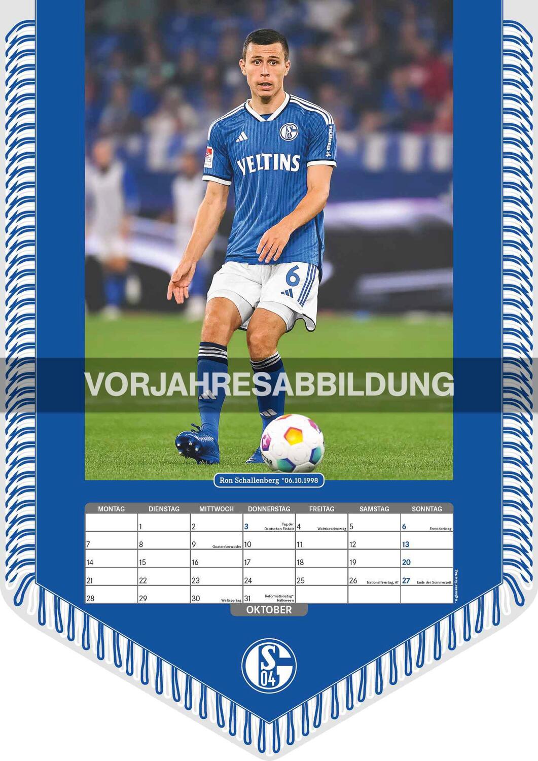 Bild: 4002725994462 | FC Schalke 04 2025 - Bannerkalender - Fan-Kalender -...