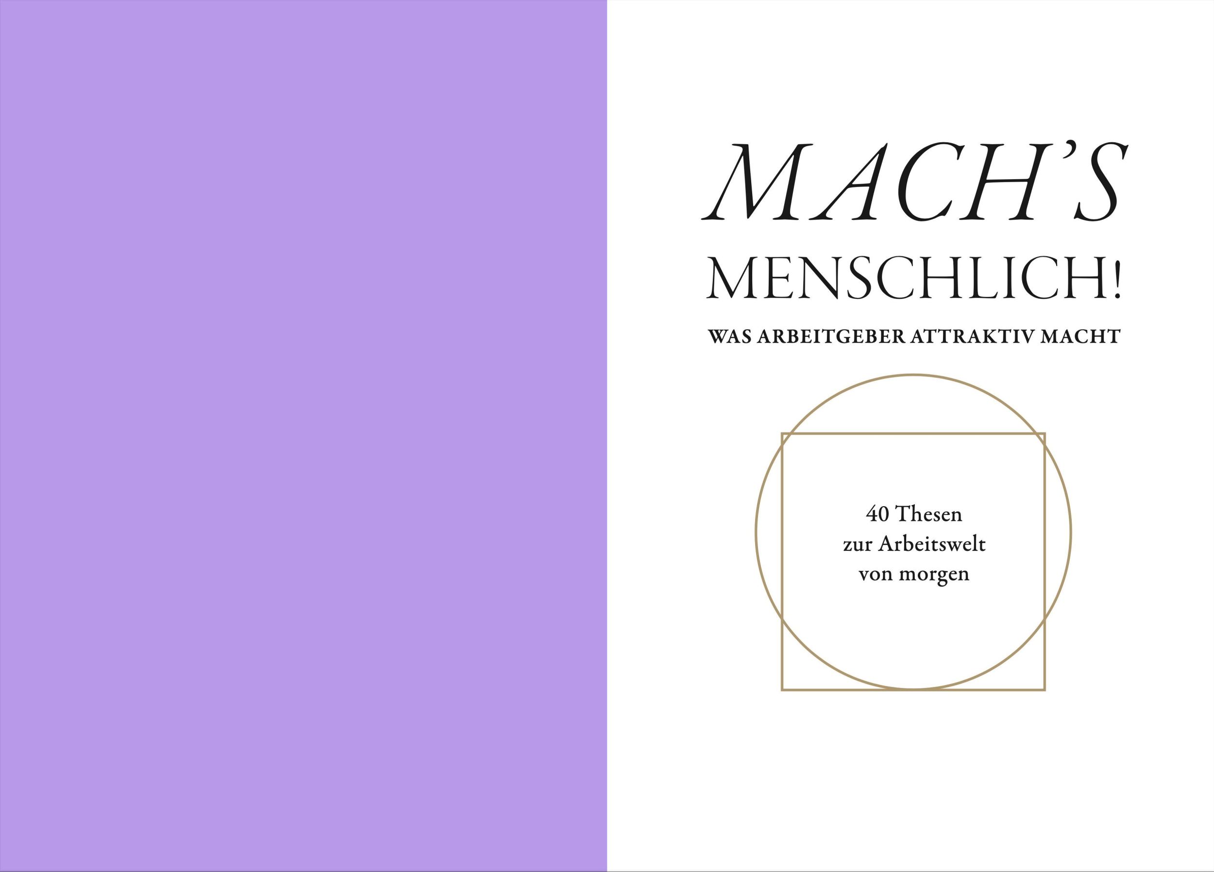 Bild: 9783948206109 | MACH'S MENSCHLICH! | Samir Ayoub | Buch | 164 S. | Deutsch | 2023