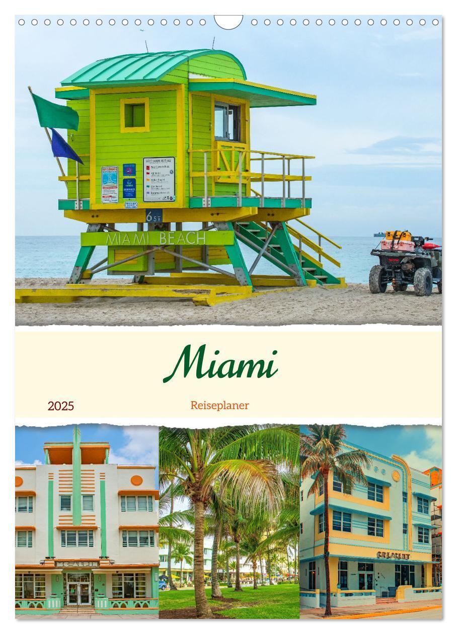 Cover: 9783457156483 | Miami - Reiseplaner (Wandkalender 2025 DIN A3 hoch), CALVENDO...