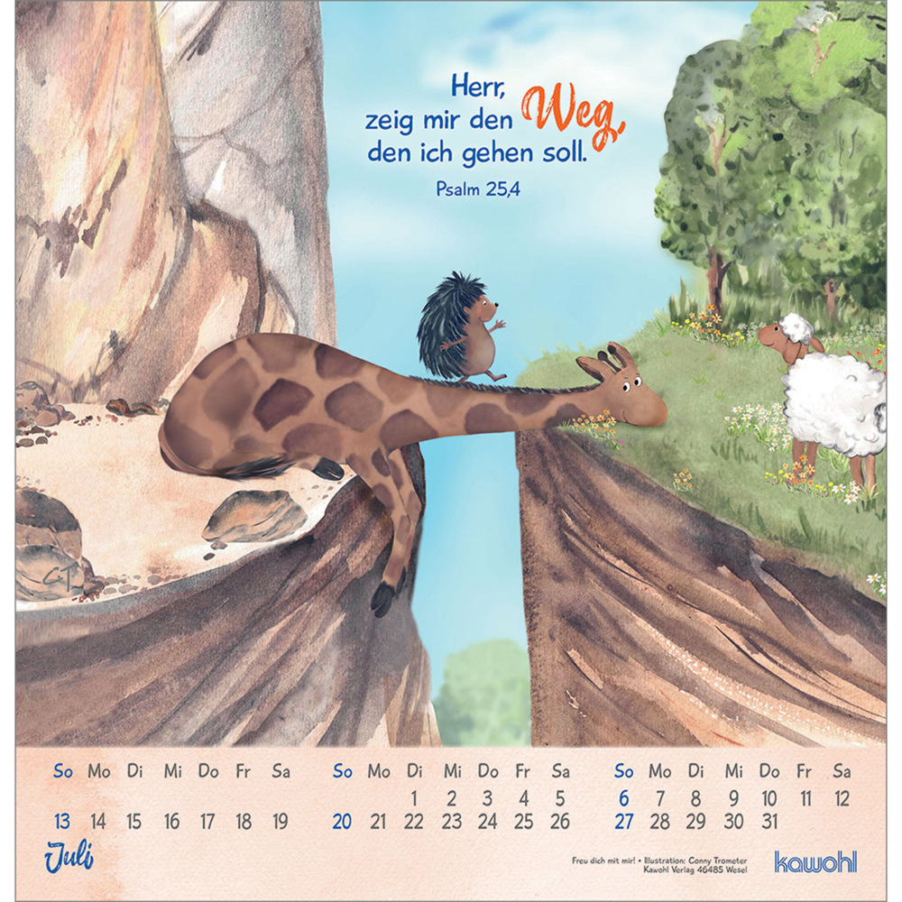 Bild: 9783754820551 | Freu dich mit mir! | Wandkalender 2025 | Conny Trometer | Kalender