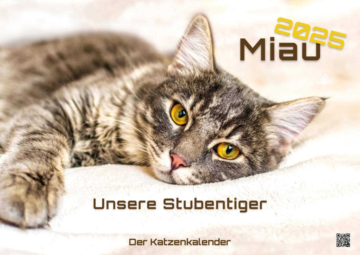 Cover: 9783986733858 | Miau - Unsere Stubentiger - Der Katzenkalender - 2025 - Kalender...