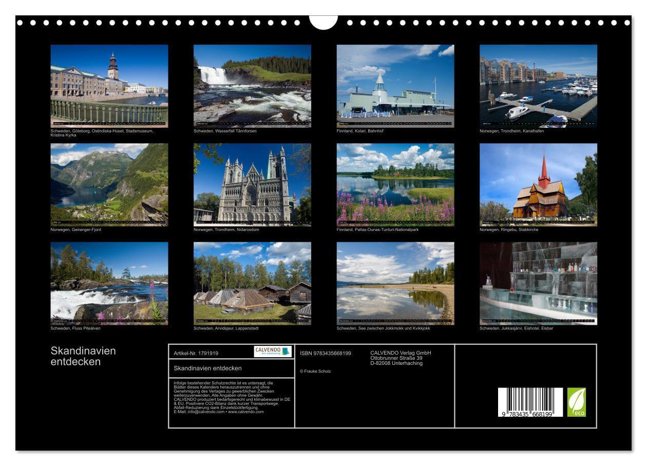 Bild: 9783435668199 | Skandinavien entdecken (Wandkalender 2025 DIN A3 quer), CALVENDO...