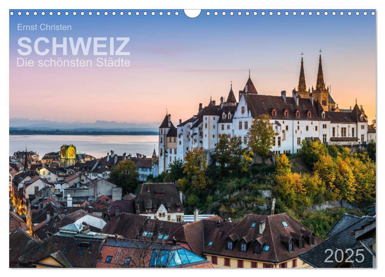 Cover: 9783435313266 | Schweiz - Die schönsten Städte (Wandkalender 2025 DIN A3 quer),...