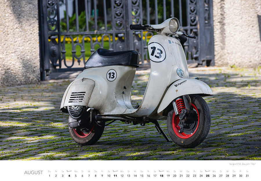 Bild: 9783966646819 | Vespa Kalender 2024 | La Dolce Vita auf zwei Rädern. Roller Kalender