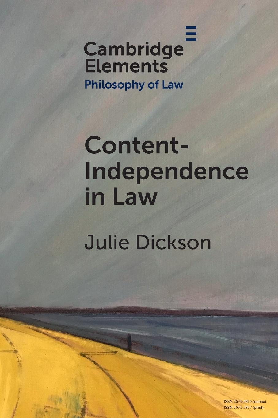 Cover: 9781009009751 | Content-Independence in Law | Julie Dickson | Taschenbuch | Englisch