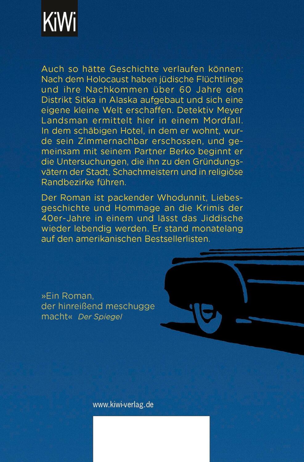 Rückseite: 9783462052381 | Die Vereinigung jiddischer Polizisten | Roman | Michael Chabon | Buch