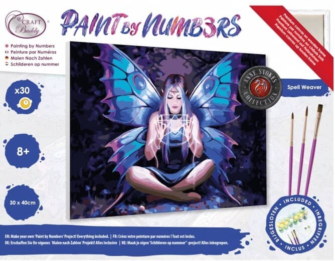 Cover: 5055865495893 | Craft Buddy PBN3040G - Paint by Numbers, Anne Stokes, Spell Weaver,...