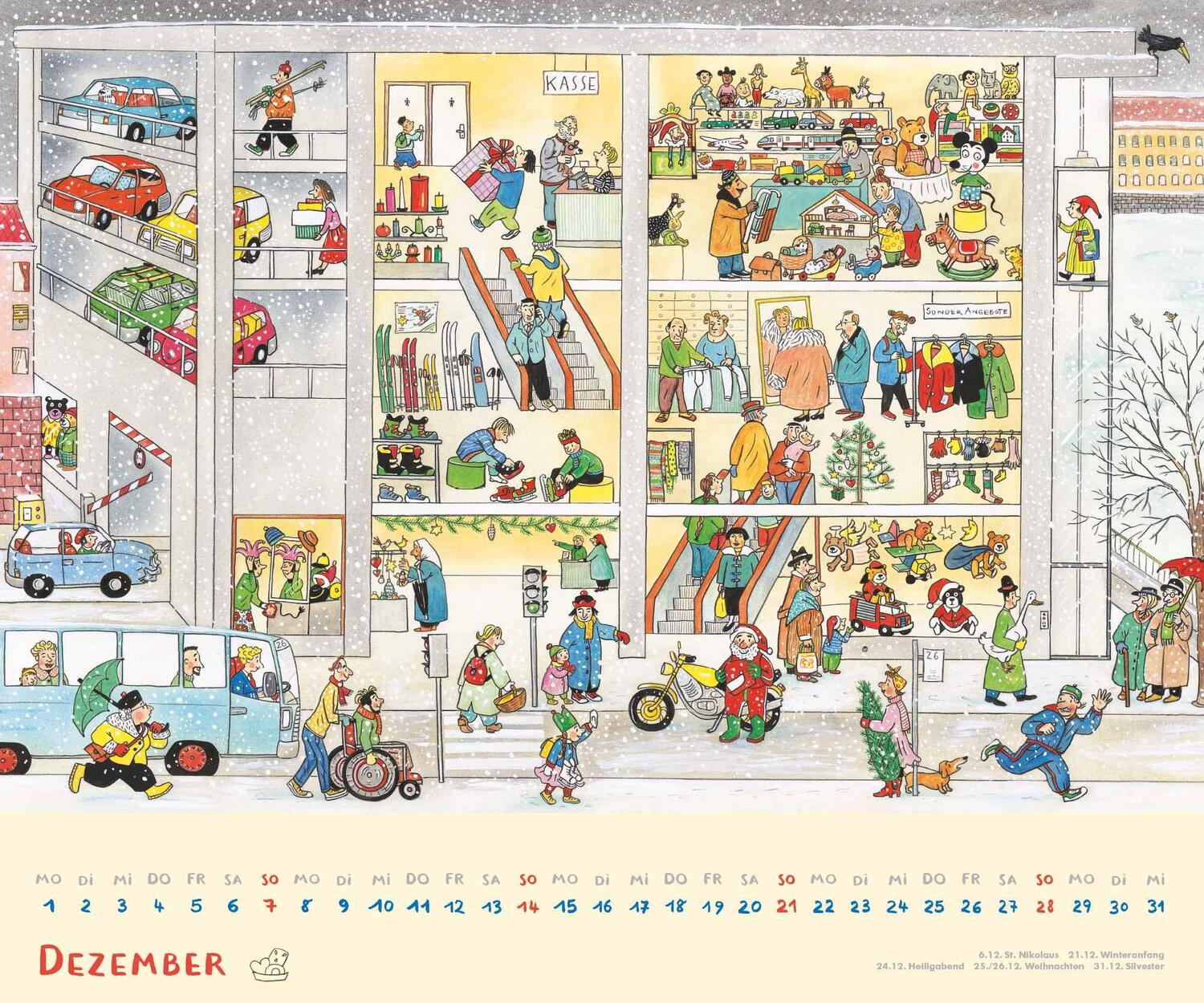 Bild: 4250809653143 | Wimmel-Kalender 2025 - DUMONT Kinderkalender - Wandkalender 60 x 50...