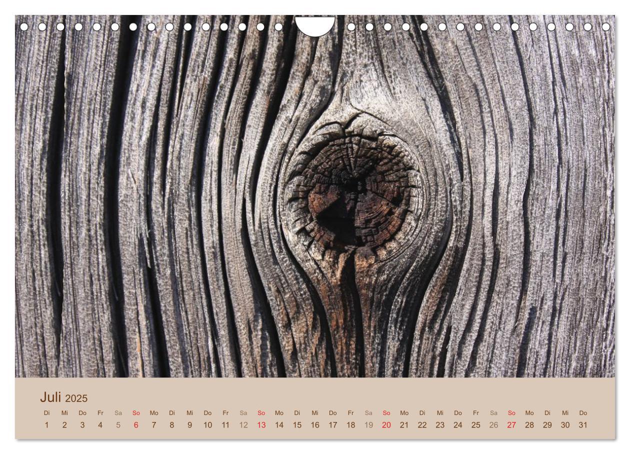 Bild: 9783435476268 | Farben des Holzes (Wandkalender 2025 DIN A4 quer), CALVENDO...