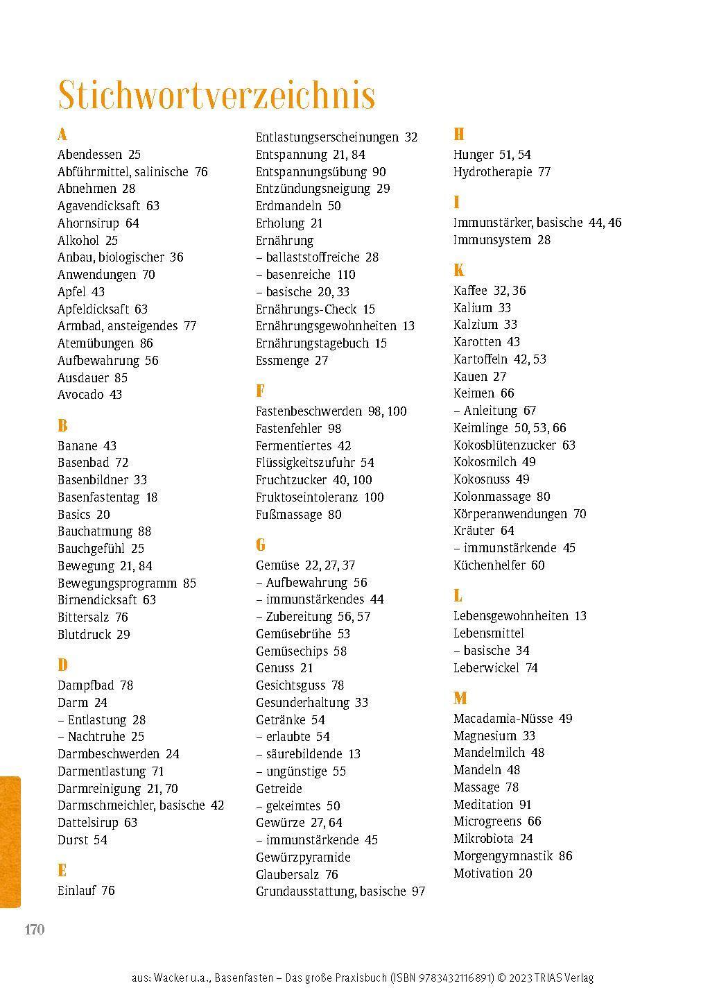 Bild: 9783432116891 | Basenfasten - Das große Praxisbuch | Sabine Wacker (u. a.) | Buch