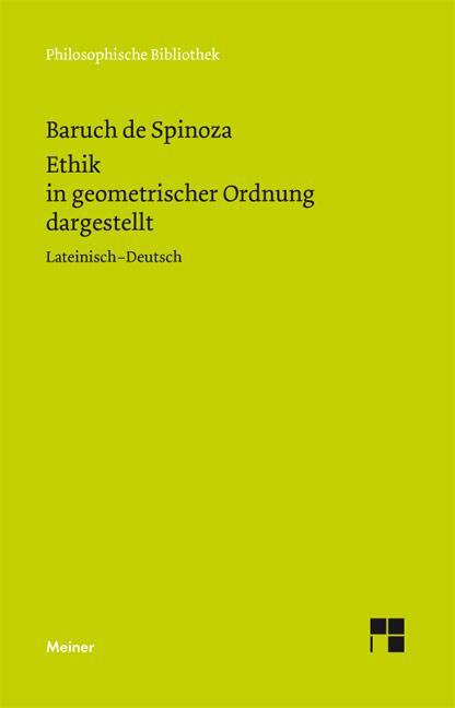 Cover: 9783787327959 | Ethik | Baruch de Spinoza | Taschenbuch | Philosophische Bibliothek