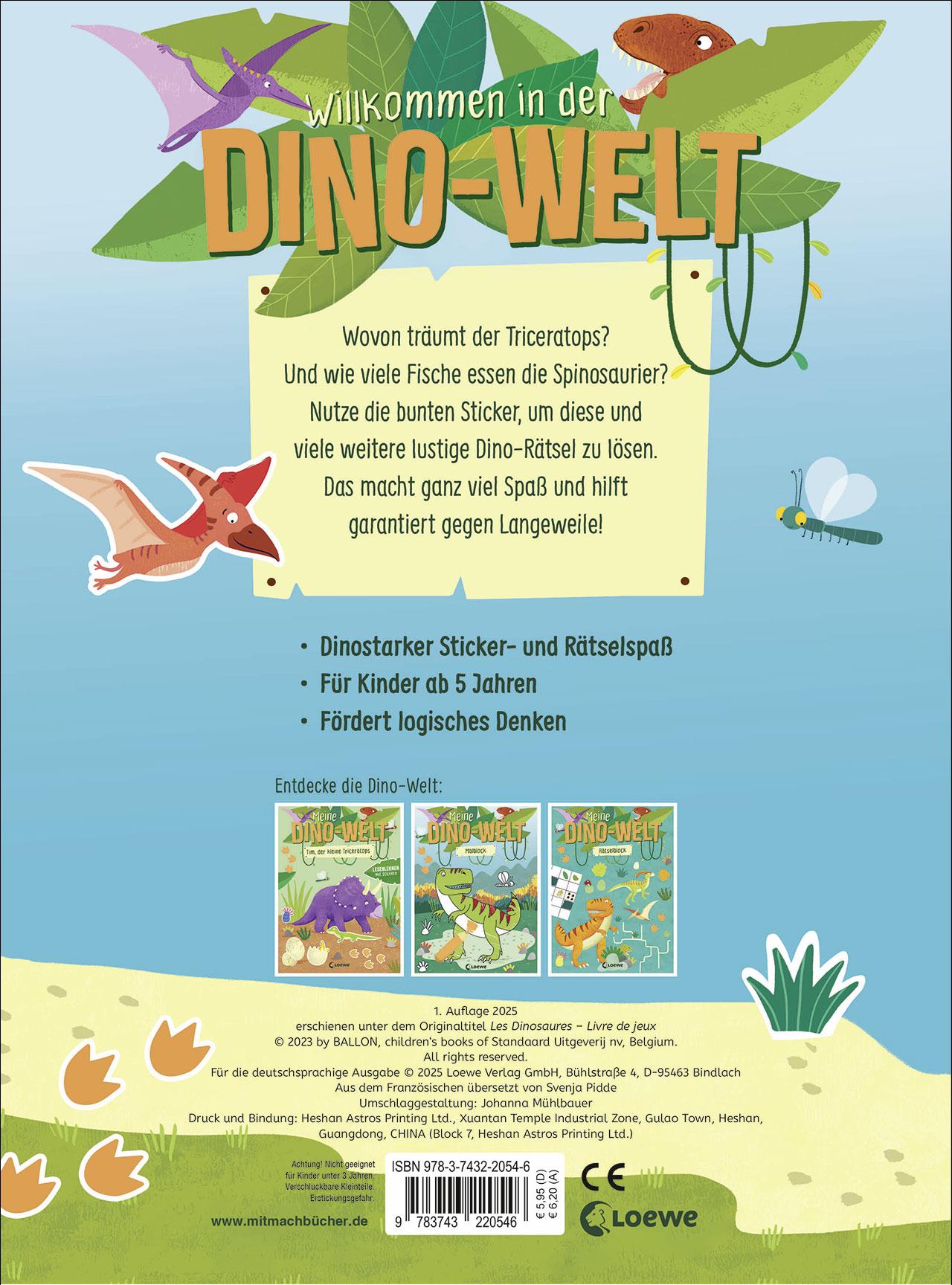 Rückseite: 9783743220553 | Meine Dino-Welt - Rätselblock | Svenja Pidde | Taschenbuch | 48 S.