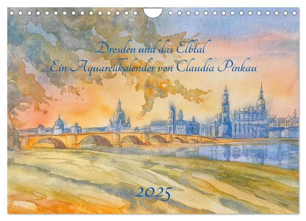 Cover: 9783457224717 | Dresden und das Elbtal - Ein Aquarellkalender von Claudia Pinkau...