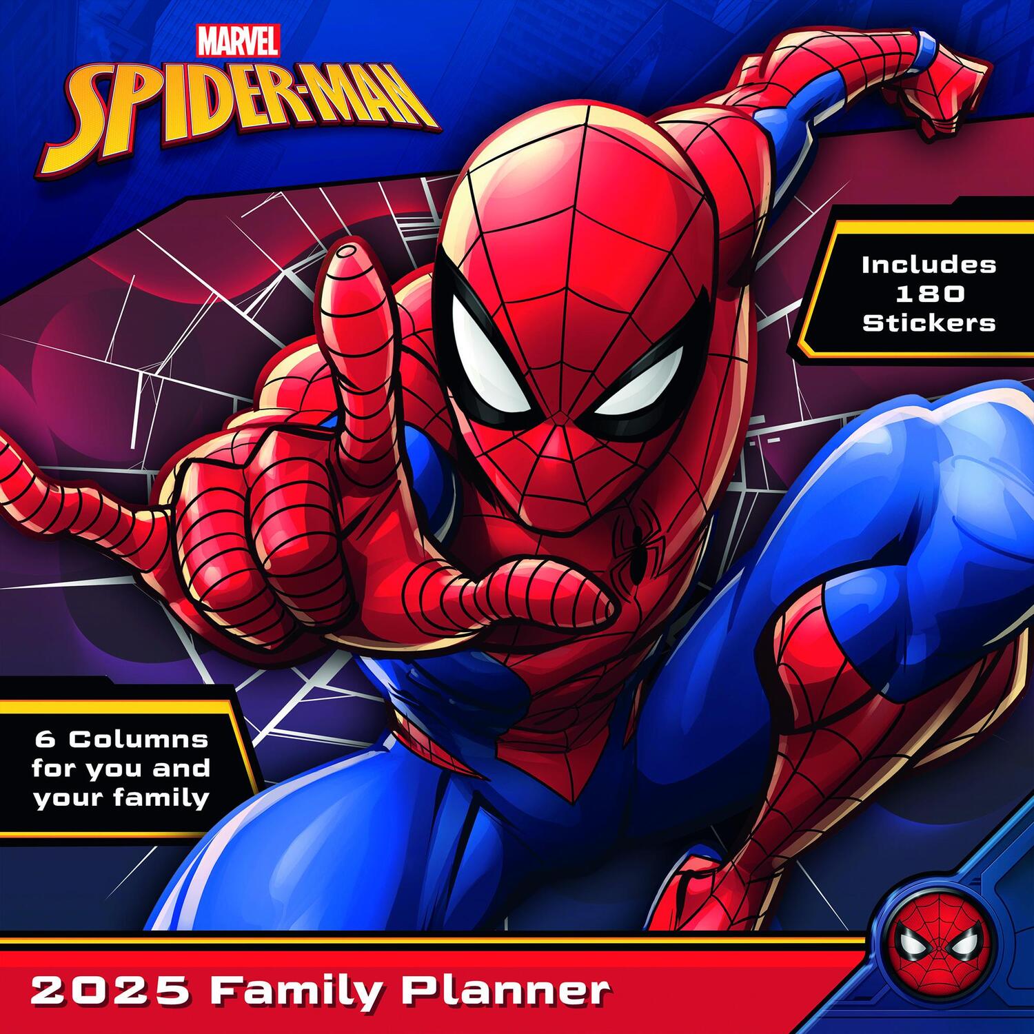 Cover: 9781804231463 | Spider-Man 2025 30X30 Familienplaner | Kalender | 28 S. | Deutsch