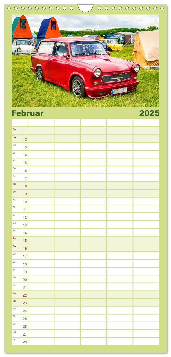 Bild: 9783457095881 | Familienplaner 2025 - Trabi-Kult mit 5 Spalten (Wandkalender, 21 x...