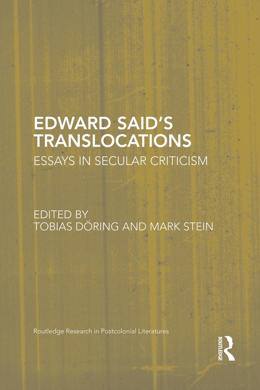 Cover: 9781138851627 | Edward Said's Translocations | Essays in Secular Criticism | Buch