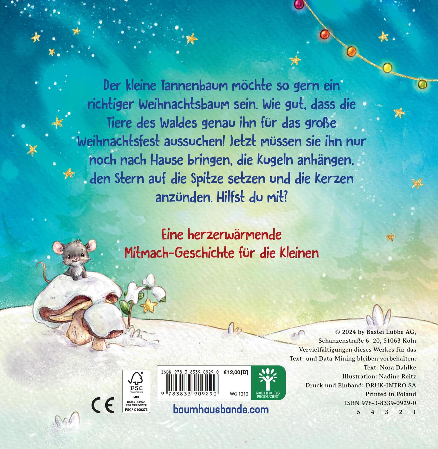 Bild: 9783833909290 | Der kleine Tannenbaum feiert Weihnachten | Nora Dahlke | Buch | 26 S.