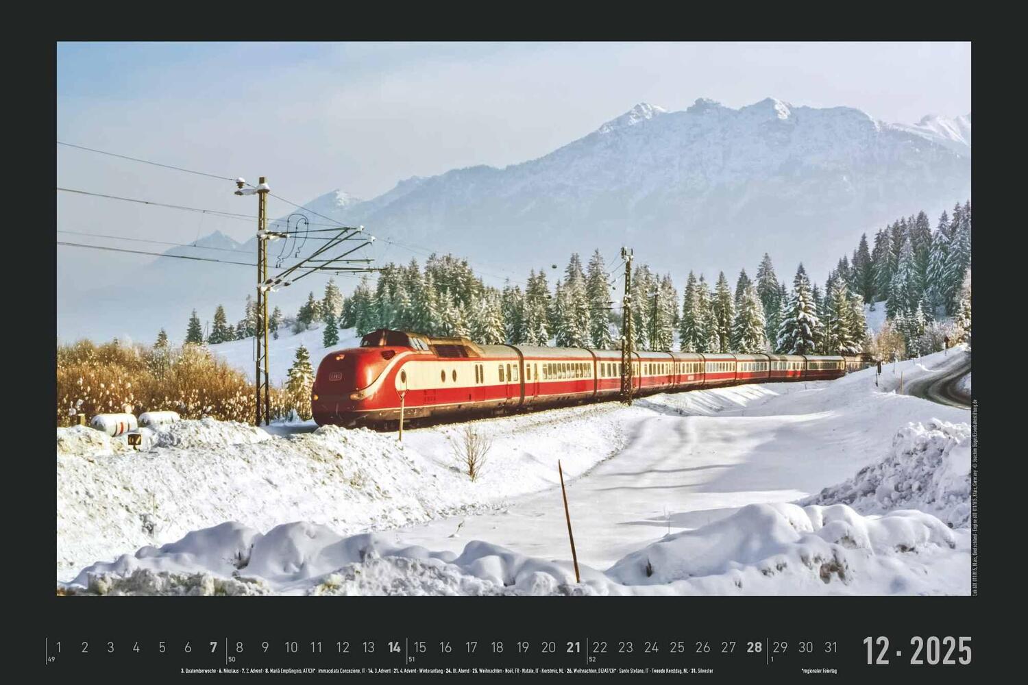 Bild: 4251732342203 | Eisenbahn-Nostalgie 2025 - Bildkalender 49,5x33 cm -...