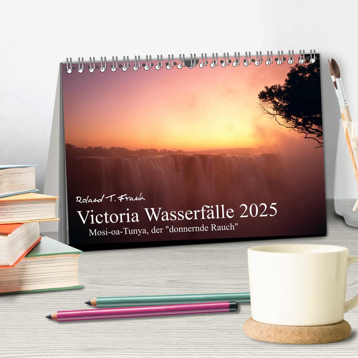 Bild: 9783435812004 | Victoria Wasserfälle (Tischkalender 2025 DIN A5 quer), CALVENDO...