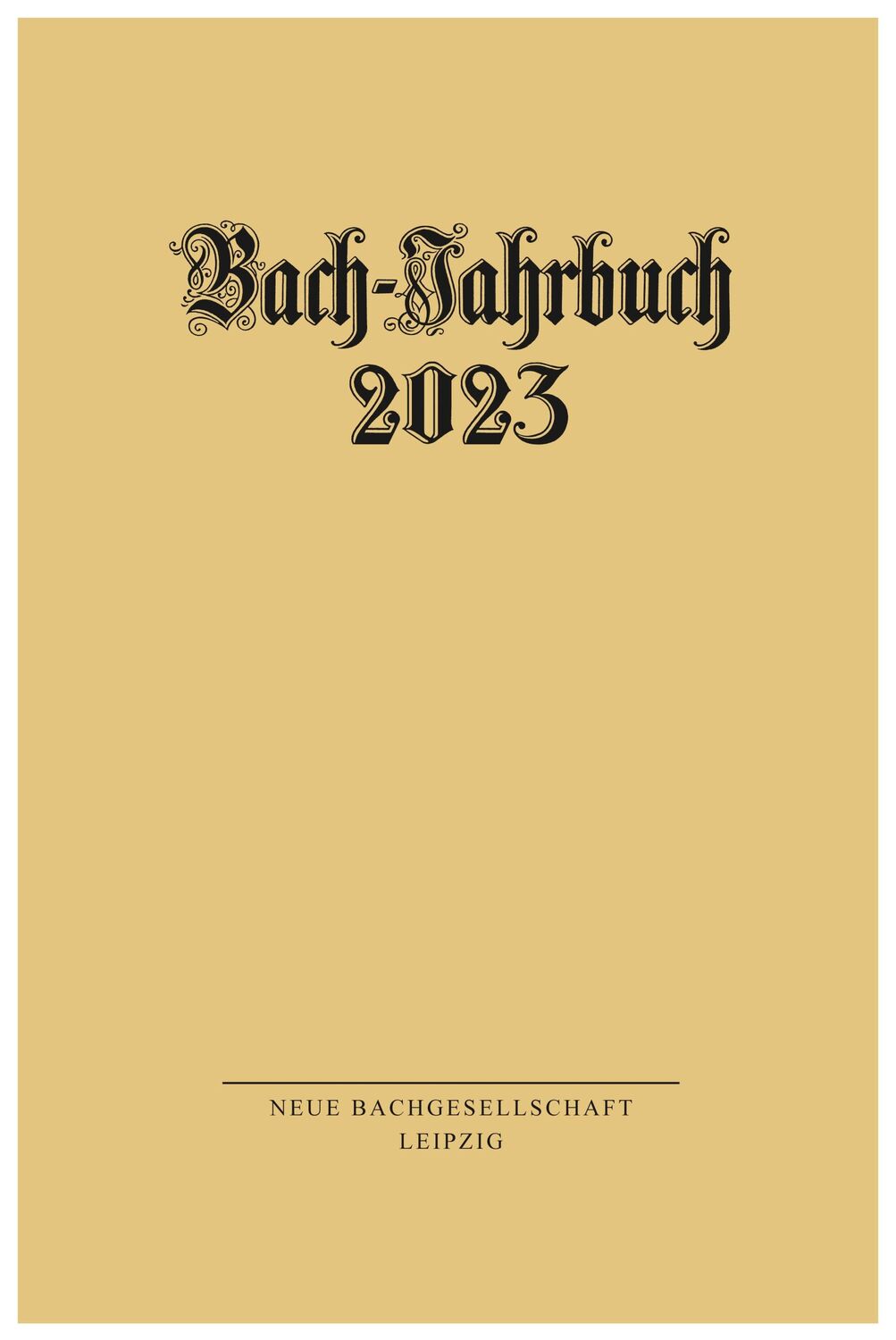 Cover: 9783374075003 | Bach-Jahrbuch 2023 | Peter Wollny | Taschenbuch | 256 S. | Deutsch