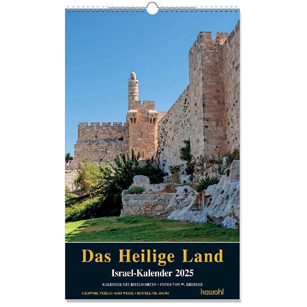 Cover: 9783754870051 | Das Heilige Land 2025 | Israel-Kalender | Willi Krebber | Kalender