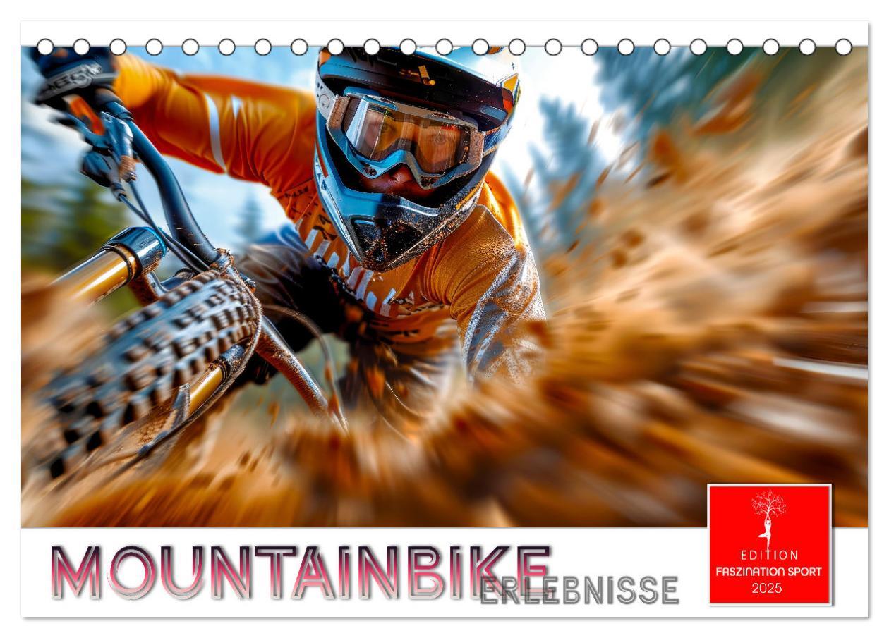 Cover: 9783457149898 | Mountainbike Erlebnisse (Tischkalender 2025 DIN A5 quer), CALVENDO...