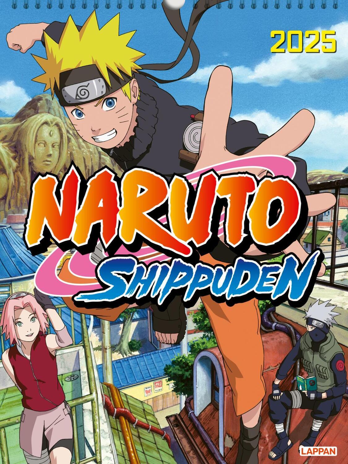 Cover: 9783830321866 | Naruto Shippuden Posterkalender 2025 | Kalender | 28 S. | Deutsch