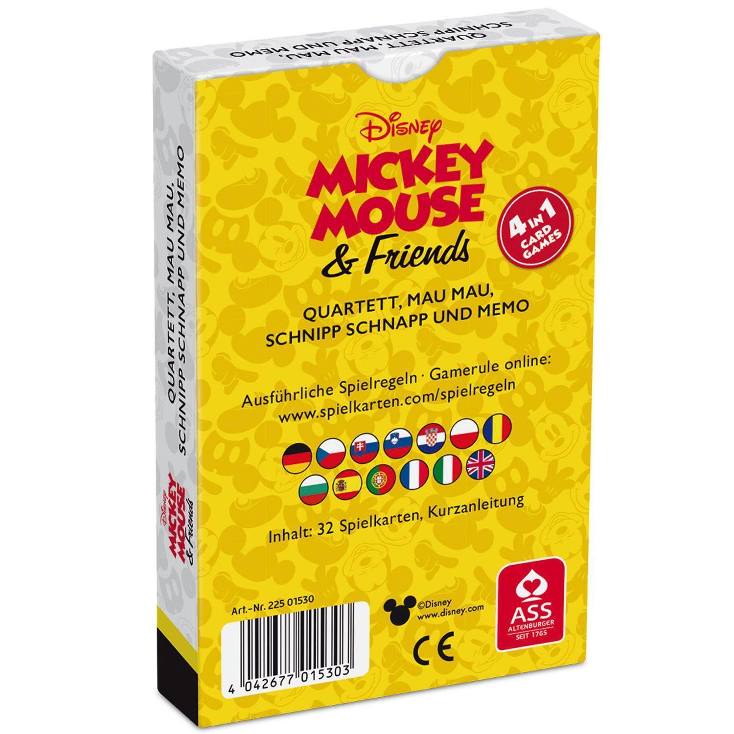 Bild: 4042677015303 | Display Disney Mickey Mouse &amp; Friends - Quartett 4 in 1 | Altenburg