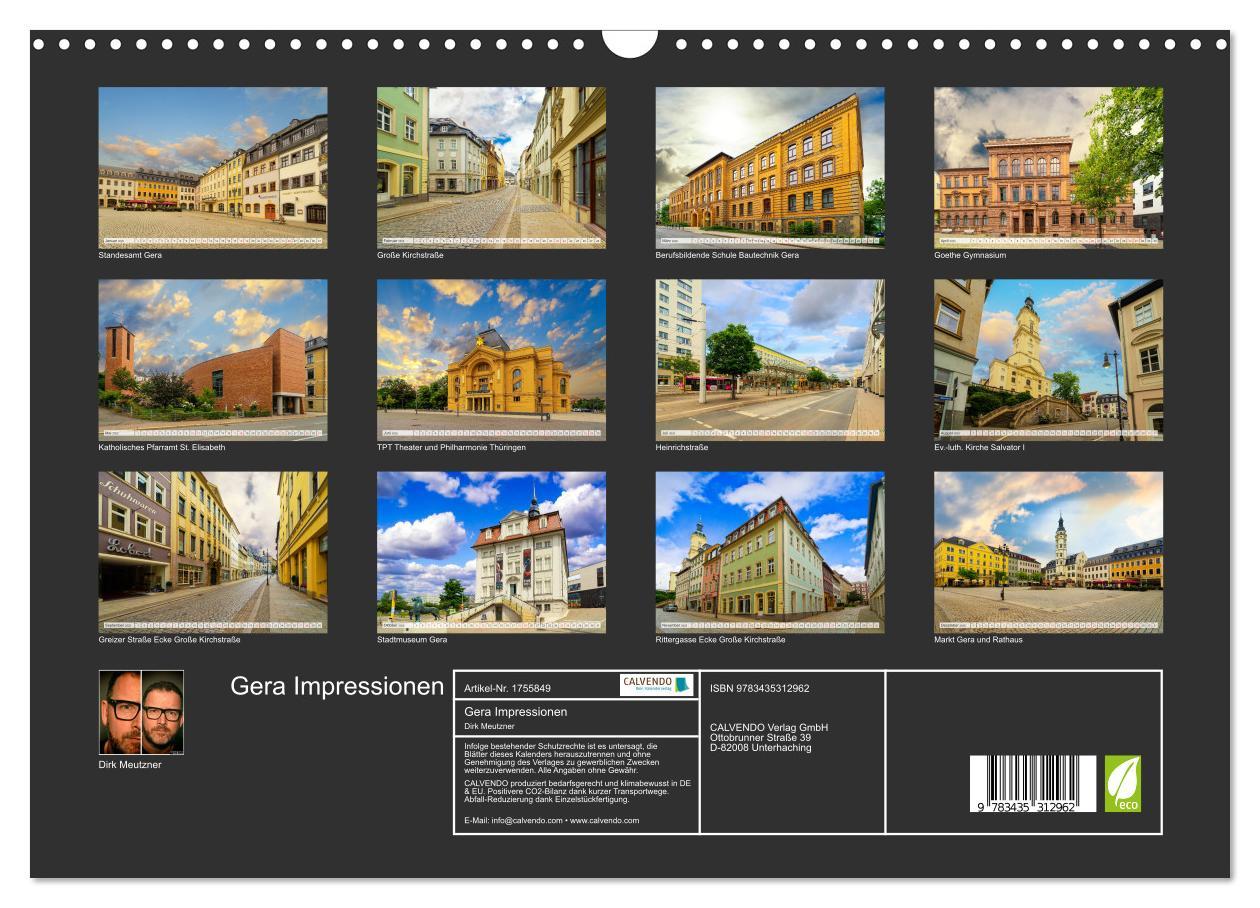 Bild: 9783435312962 | Gera Impressionen (Wandkalender 2025 DIN A3 quer), CALVENDO...