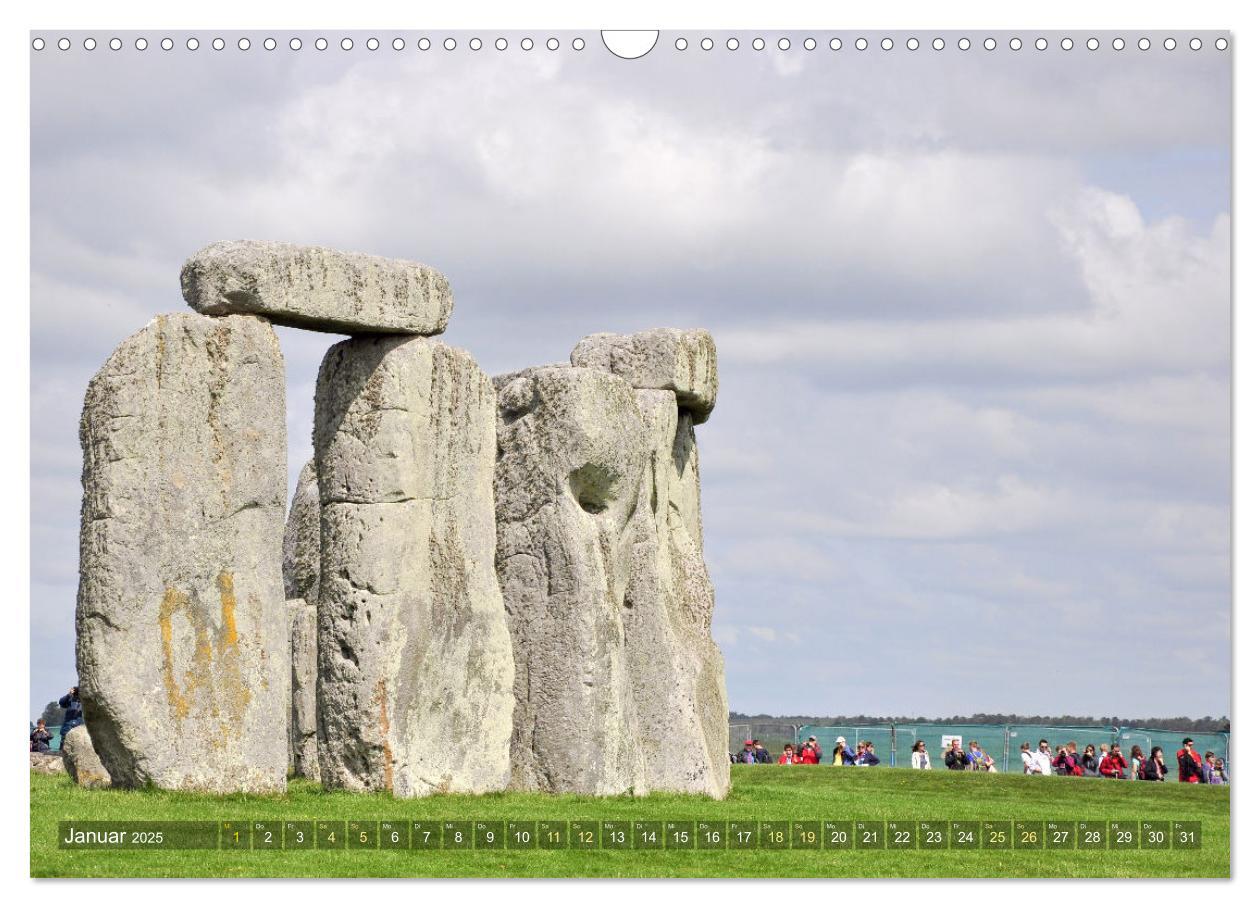 Bild: 9783383918155 | Geheimnisvolles Stonehenge (Wandkalender 2025 DIN A3 quer),...