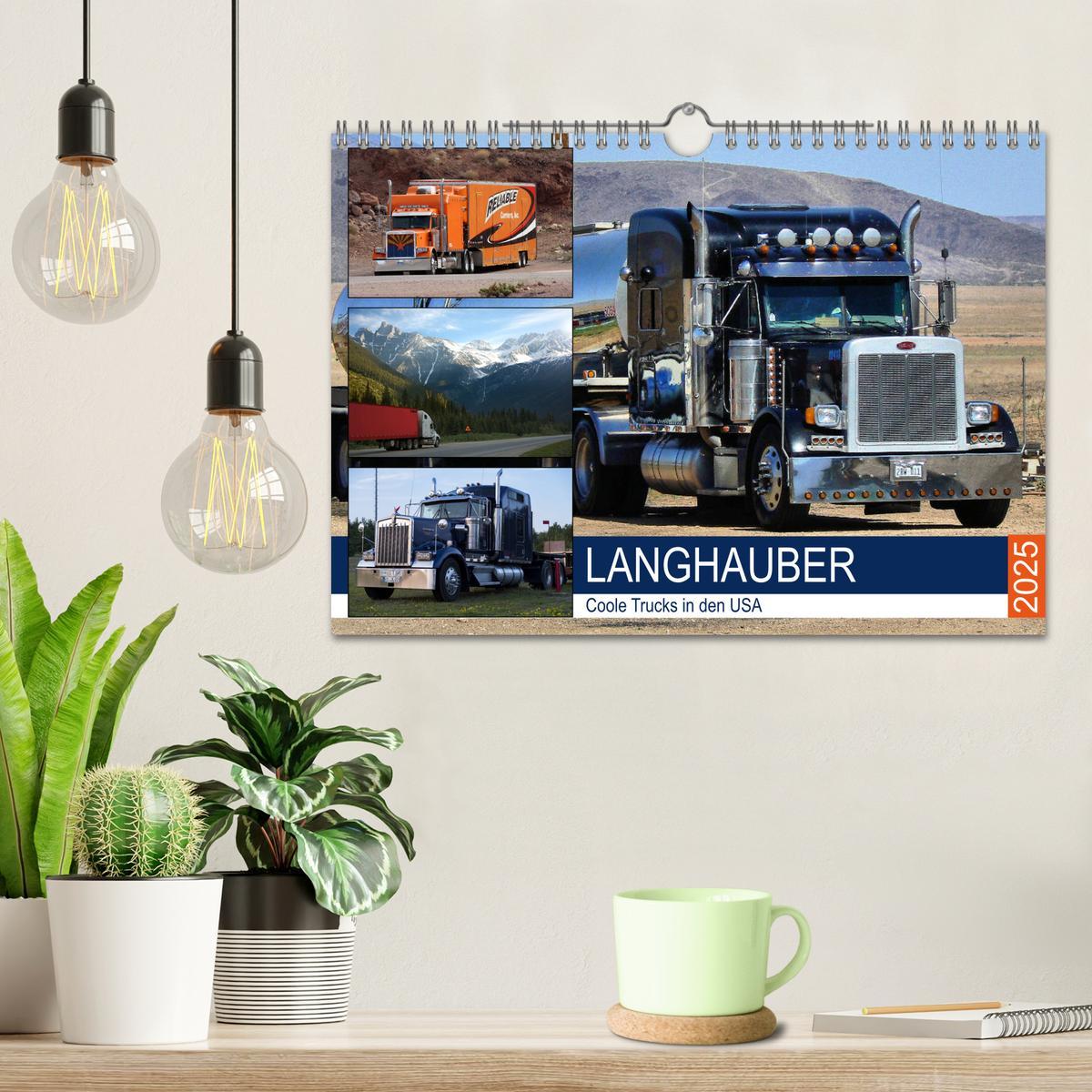 Bild: 9783435338702 | Langhauber. Coole Trucks in den USA (Wandkalender 2025 DIN A4...