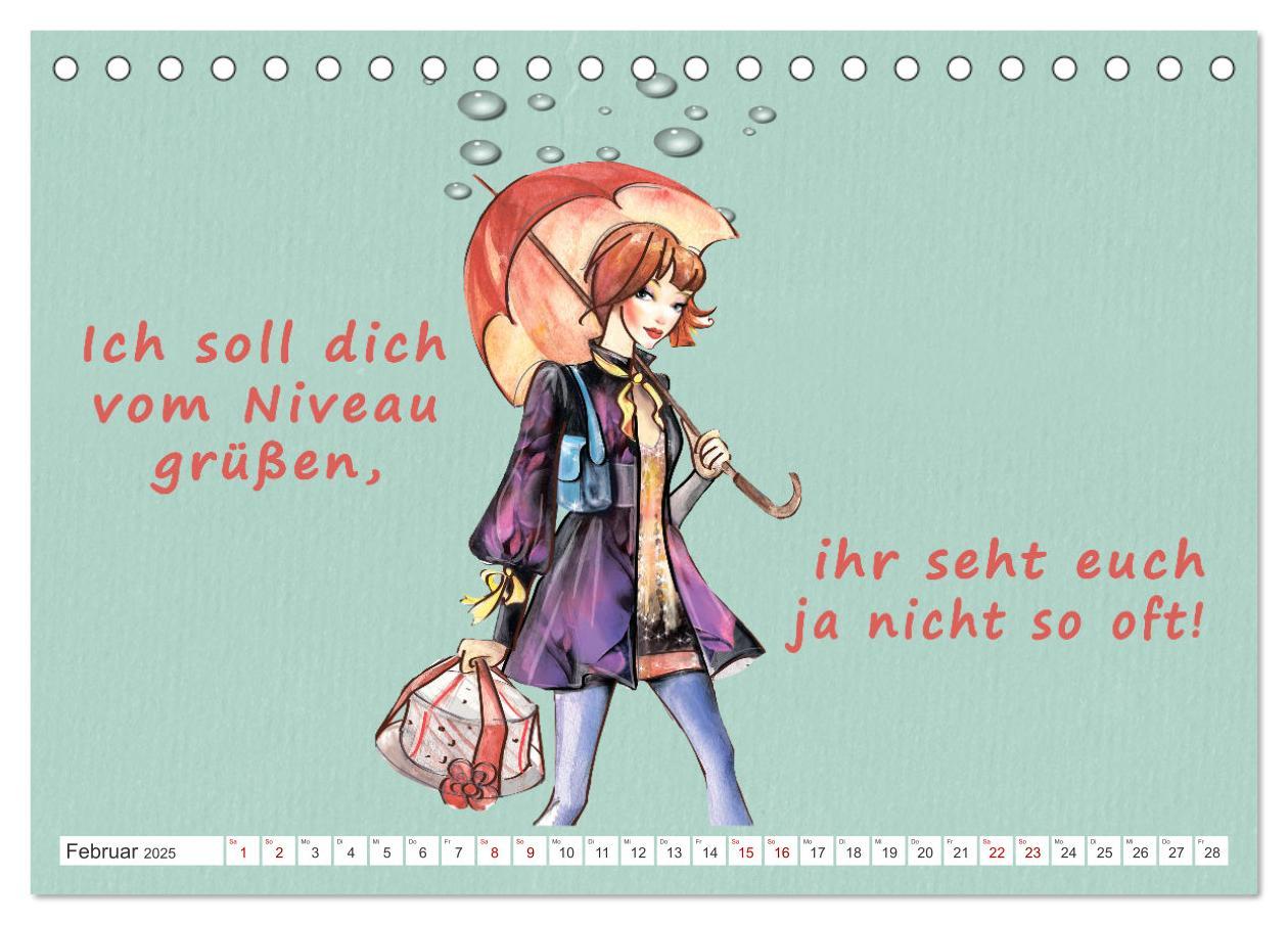 Bild: 9783383881794 | Frech aber ehrlich (Tischkalender 2025 DIN A5 quer), CALVENDO...