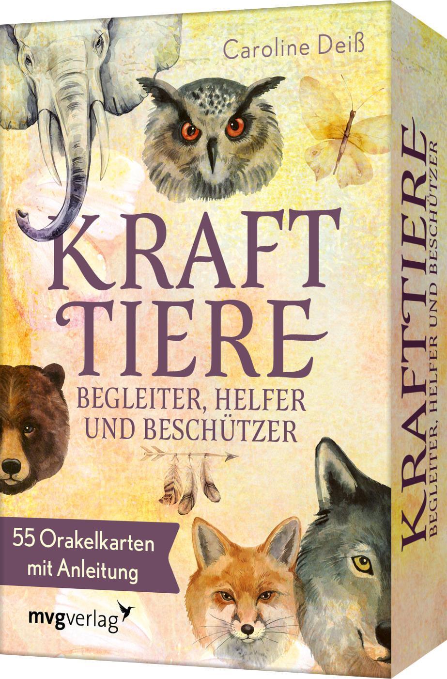 Cover: 9783747404249 | Krafttiere - Begleiter, Helfer und Beschützer | Caroline Deiß | Box