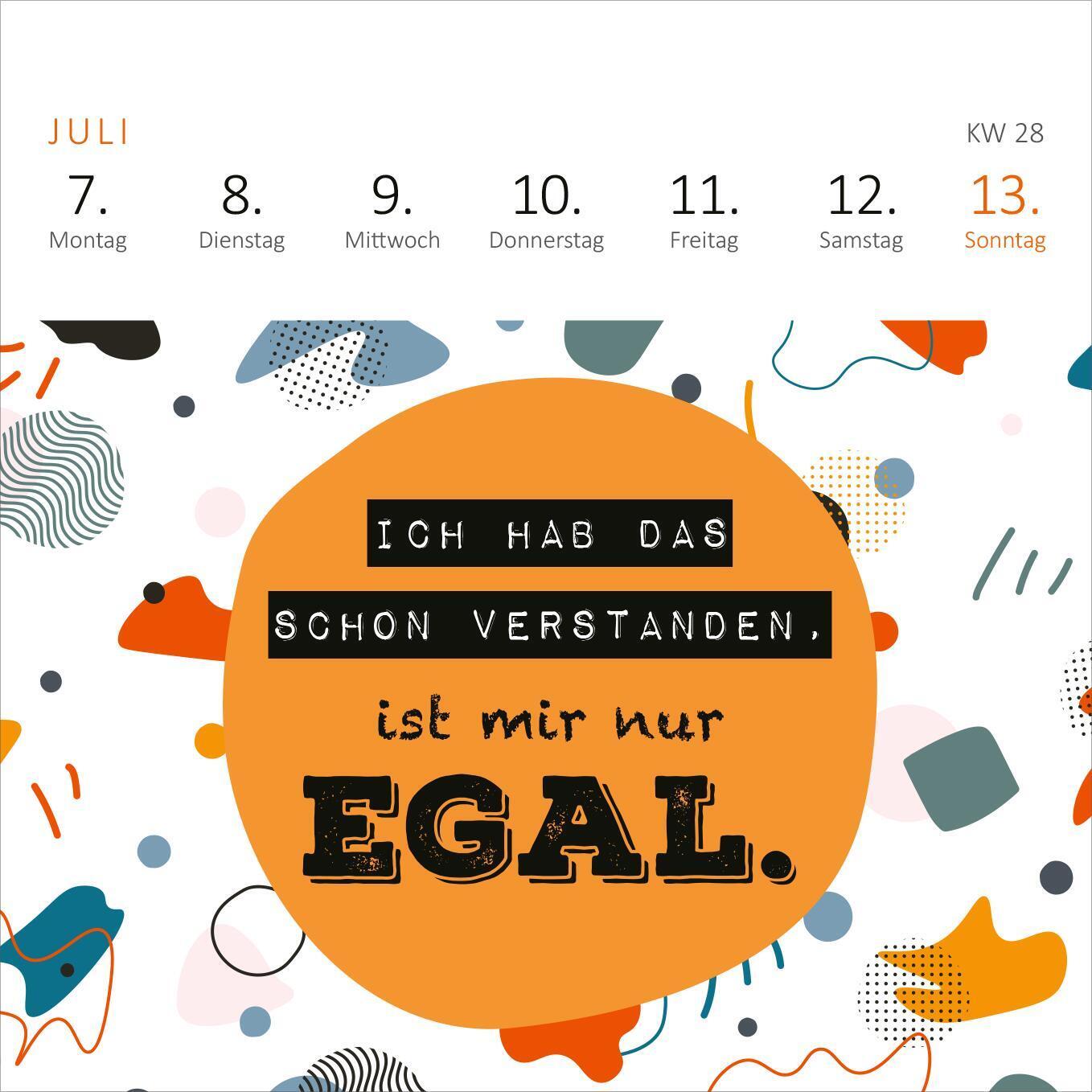 Bild: 4014489133100 | Mini-Wochenkalender Ich hab das schon verstanden, ist mir nur egal!...