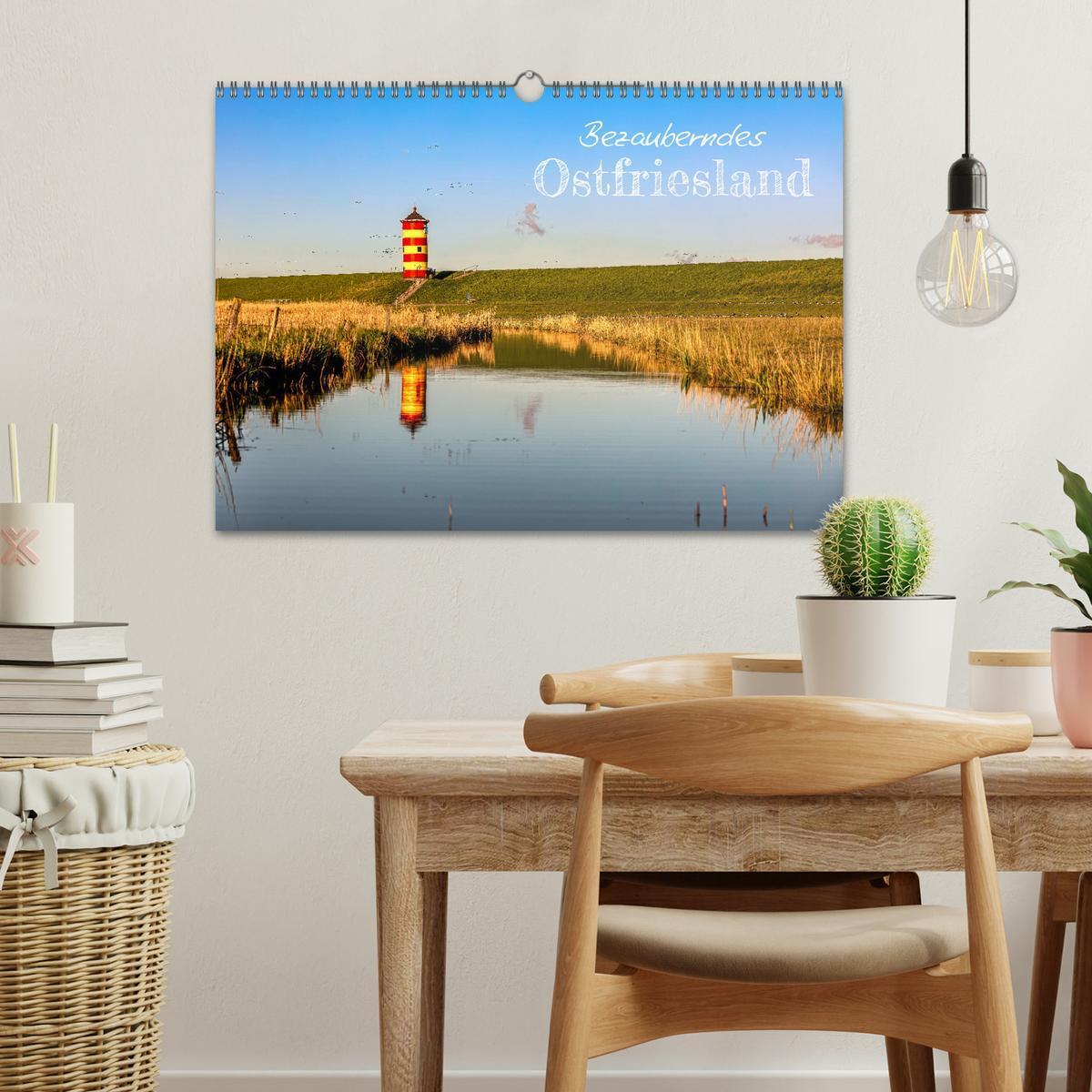 Bild: 9783383783128 | Bezauberndes Ostfriesland (Wandkalender 2025 DIN A3 quer), CALVENDO...