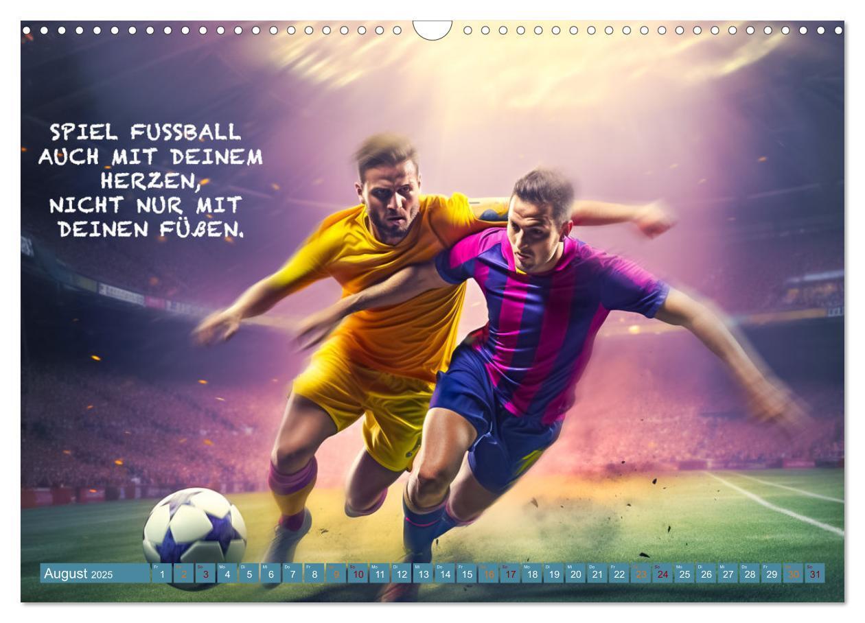 Bild: 9783457160794 | Fußball und tolle Sprüche (Wandkalender 2025 DIN A3 quer), CALVENDO...