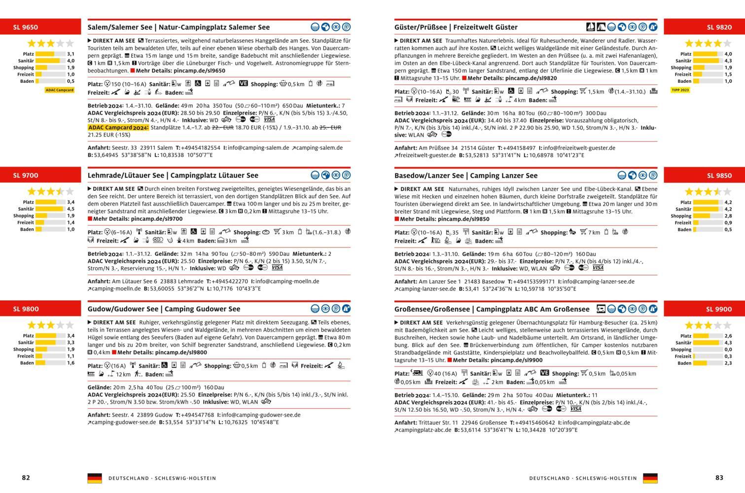 Bild: 9783986450786 | ADAC Campingführer Deutschland/Nordeuropa 2024 | Taschenbuch | Deutsch