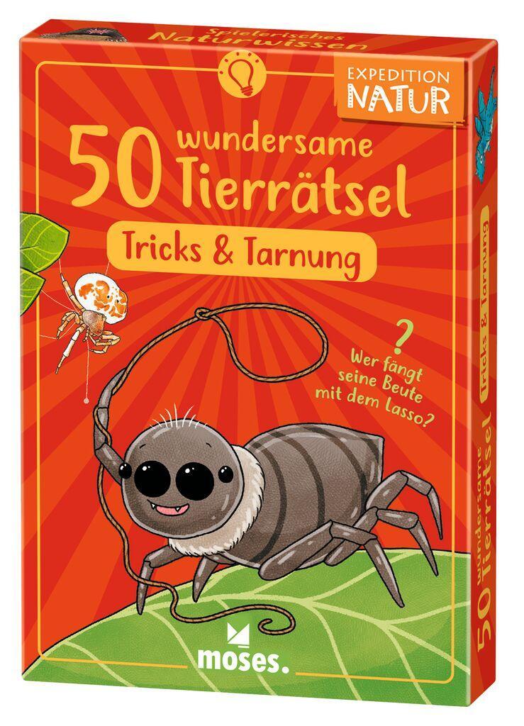 Cover: 4033477098665 | Exp Natur 50 wundersame Tierrätsel | Tricks &amp; Tarnung | Ramcke | Spiel