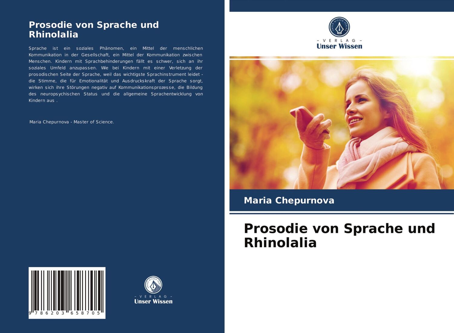 Cover: 9786203658705 | Prosodie von Sprache und Rhinolalia | Maria Chepurnova | Taschenbuch