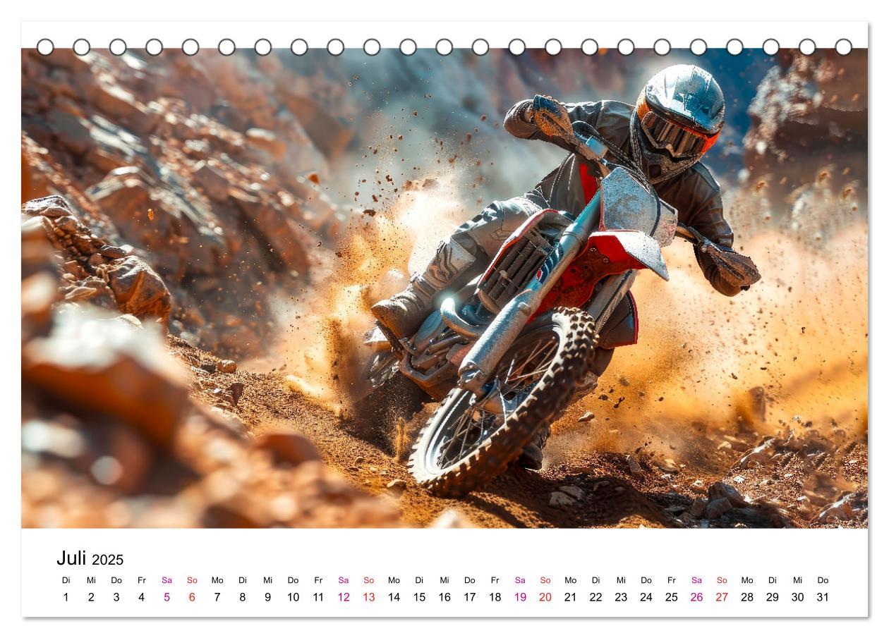 Bild: 9783457148082 | Motocross Erlebnisse (Tischkalender 2025 DIN A5 quer), CALVENDO...